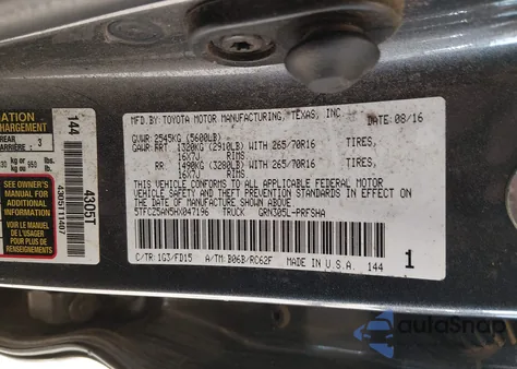 2017 Toyota Tacoma Trd Off Road from USA, damaged, VIN 5TFCZ5AN5HX047196